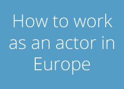 Livestream: How to work as an actor in Europe - StagePool Spotlight event