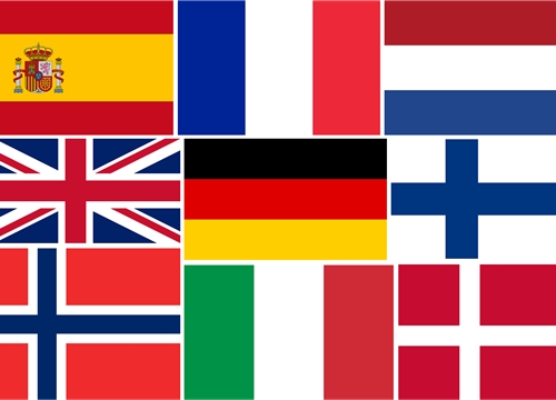 Översätt ditt CV till nio olika språk - StagePool Language Flags